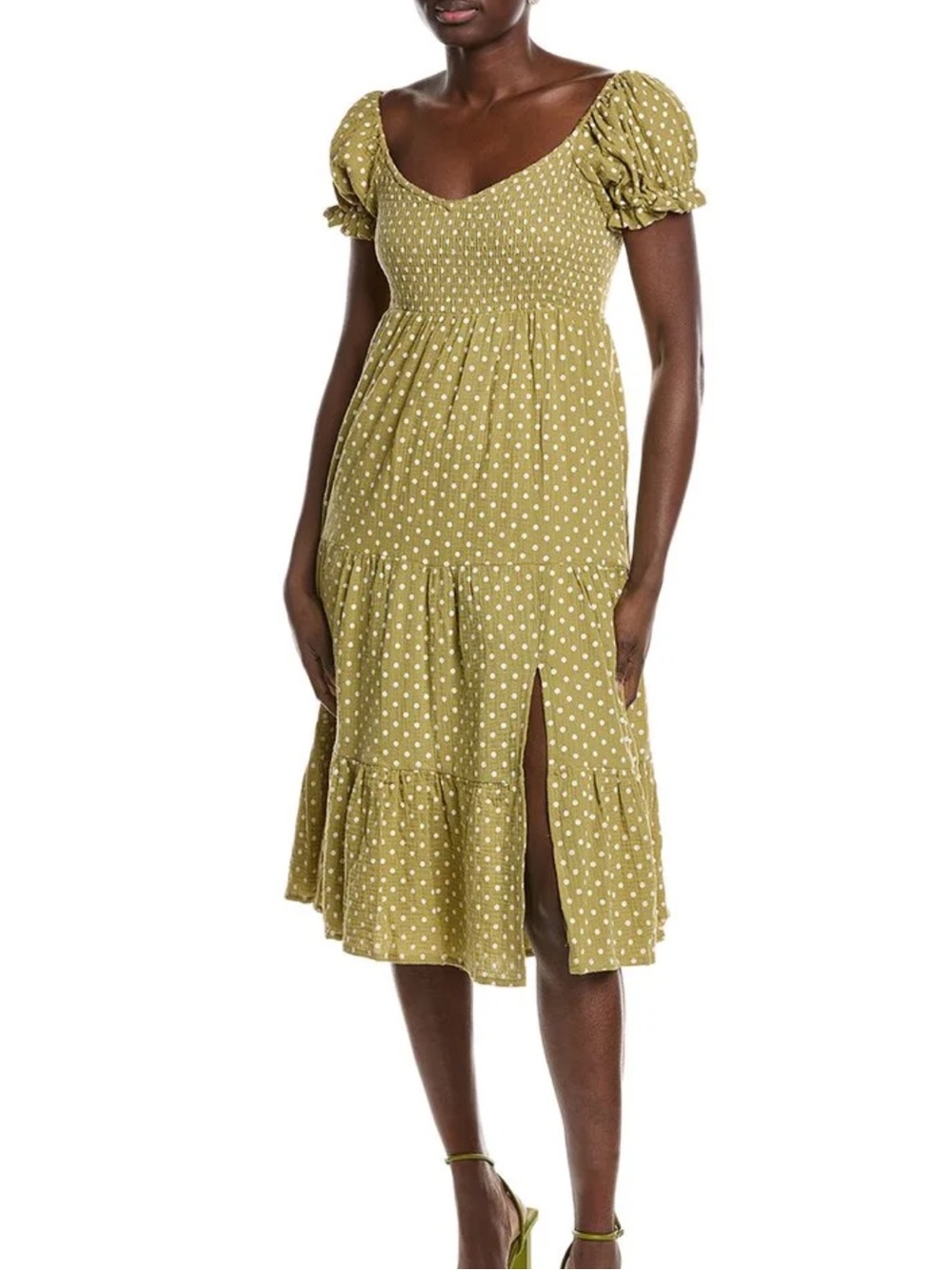 OPT Tuckernuck Lanna Polka Dot Midi Dress